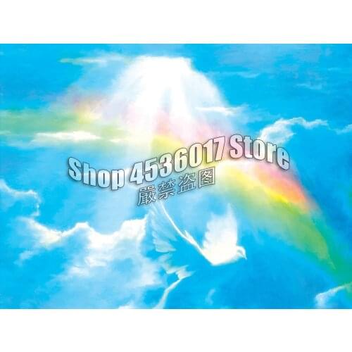 DIY Diamond Painting Gods Promise Spiritual Religious rainbow Art Diamond Mosaic Full Square Diamond Embroidery Gift Christmas