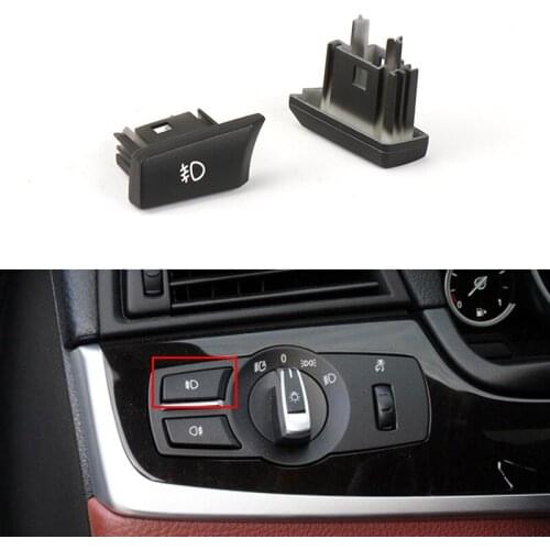 Car Fog Light Switch Button Headlight Switch Panel Headlight Switch Knob for BMW 5/6/7 Series F02 F06 F07 F18 X3 X4 2008-2017