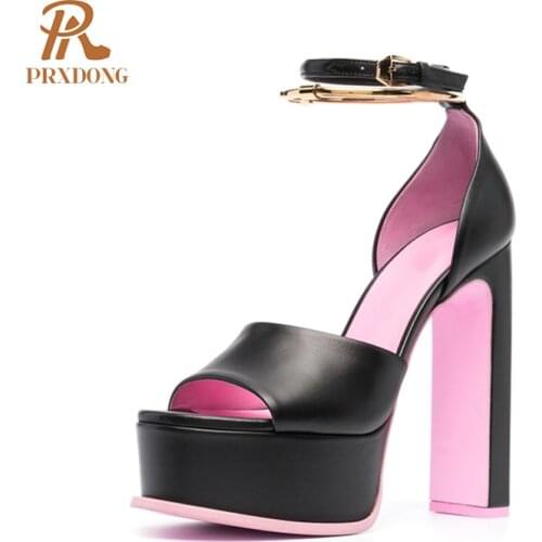 Womens Sandals New fashion Platform Summer Peep Toe Sexy High heel Platform ladies shoes Black Dress Party Wedding Shoes Pumps