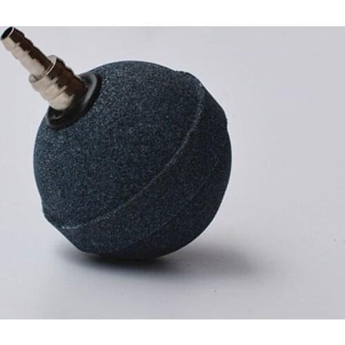 Dia. 5cm Fish Tank Aquarium Air Stone Oxygen Aerator Increasing Air Bubble Pond Pump Hydroponic Oxygen Supply Stone Metal Mouth