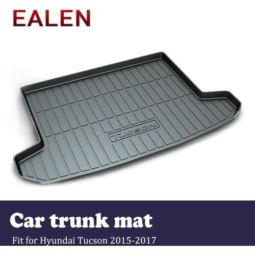 EALEN For Hyundai Tucson 2015 2016 2017 Styling Boot Liner Waterproof Anti-slip mat Accessories 1Set Car Cargo rear trunk mat