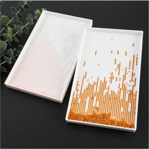 1Pcs Diamond Painting Tool Large Capacity Square Plastic Tray Big Kits Bead Embroidery Crafts Tool Diamond Embroidery Accessori