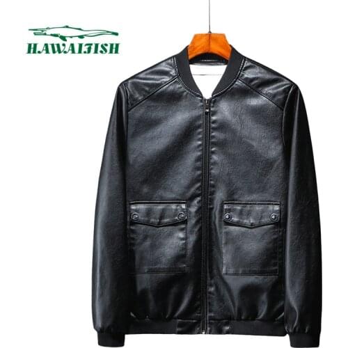 Mens leather jacket 2020 new thin leather jacket Korean style trendy slim jacket PU bomber jacket youth leather jacket hot new