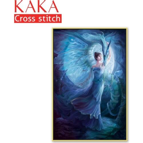 Cross stitch kits,Embroidery needlework sets with printed pattern,11CT-canvas for Home Decor Painting,Portrait Full NCKP031