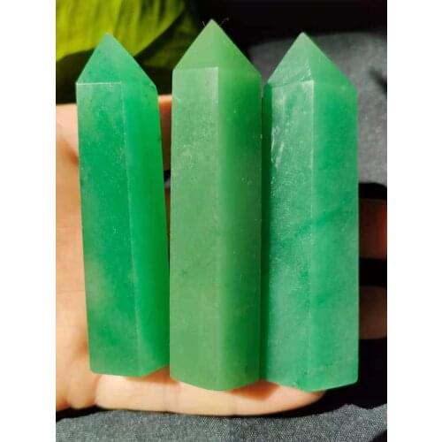 1pcs natural healing crystals home decoration green aventurine tower points