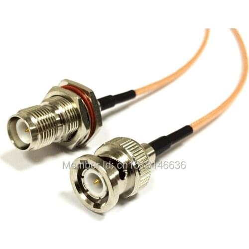New Modem Coaxial Cable RP-TNC Female Jack Switch BNC Male Plug Connector RG316 Cable Pigtail 15CM 6" Adapter