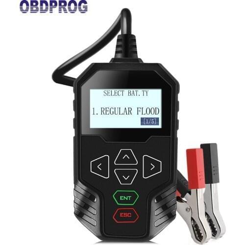 OBDPROG MT300 12V Car Battery Tester Truck 24V 100-2000CCA Automotive Battery Analyzer Tool AGM EPF GEL Battery Charging Test