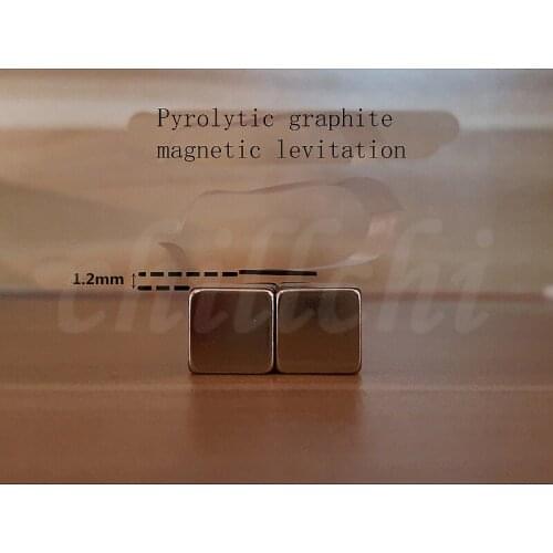Pyrolytic graphite maglev experiment passive passivity permanent magnetic levitation science display toy