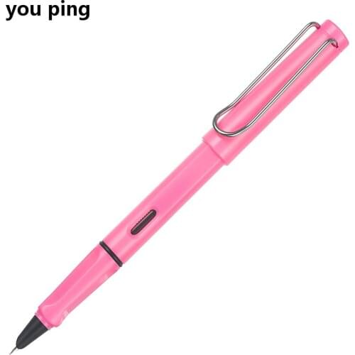 High quality 555 Pink Business office 4 types nib Fountain Pen student School Stationery Supplies ink pen