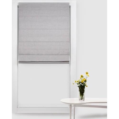 LUIWENN New Roman Shade Cotton Linen Roman Blinds On Windows For bedroom For living room Curtains Customized Size 80% Shade