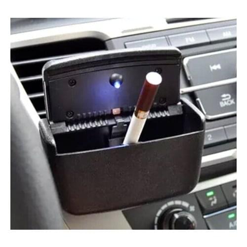 Universal Car Automotive Air-Conditioning Hanging Ashtray Car Ashtray With Led Lights Car Outlet Smokeless Ashtray