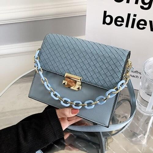 Vintage Crossbody Bag Sac A Main Female 2021 Fashion High Quality PU Leather Womens Designer Handbag Travel Chain Shoulder Bag
