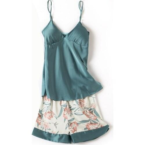 Yuzhenli Women's Silk Pajamas