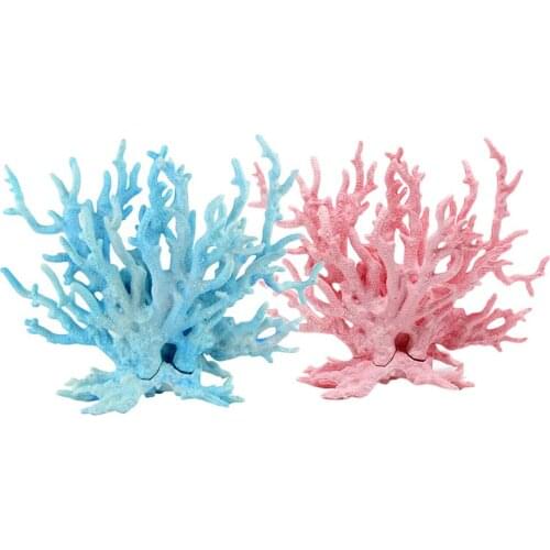 1pc Resin Fish Tank Landscape Aquarium Decoration Artificial Coral Coral Fish Aquatic Ornament Simulation Resin Coral