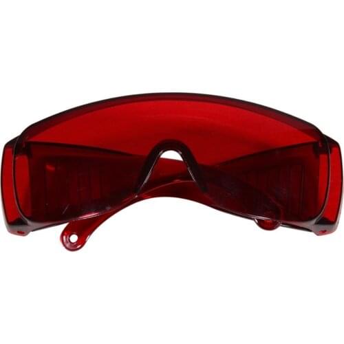 1pcs Dental Protective Safety Goggles Glass Eye Protection Spectacles Eyewear Red Color Fit Curing Light
