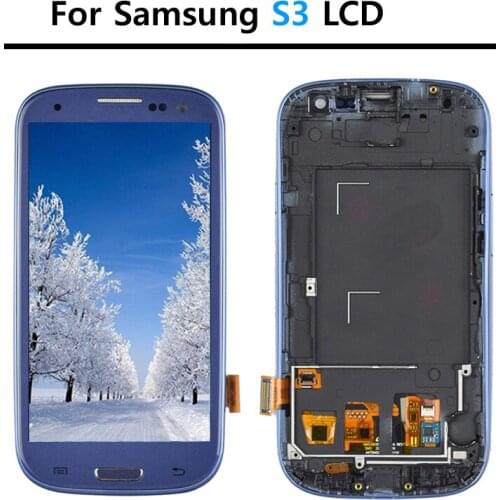 100% tested Super AMOLED For Samsung Galaxy S III S3 i9300 i9300i i9305 LCD Display Burn-in Shadow LCD