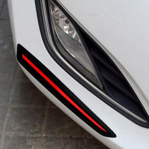 2 Pieces Bumper Scratch Protection Car Front/Rear Edge Corner Guard Strip Anti Collision Car-styling Car Sticker Auto Decoration