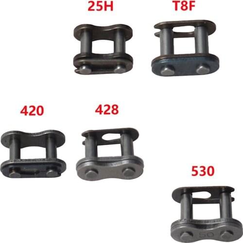 25H T8F 420 428 530 Chain Master Link Pocket Dirt Pit ATV Quad Go Kart Gas Scooter Motorcycle