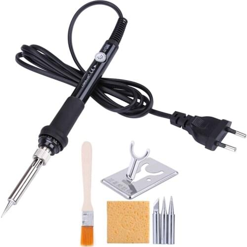 60W Electric Soldering Iron Kits Fer a Souder Adjustable Temperature Solder Iron Soldering Tools Welding Gun 110V/220V