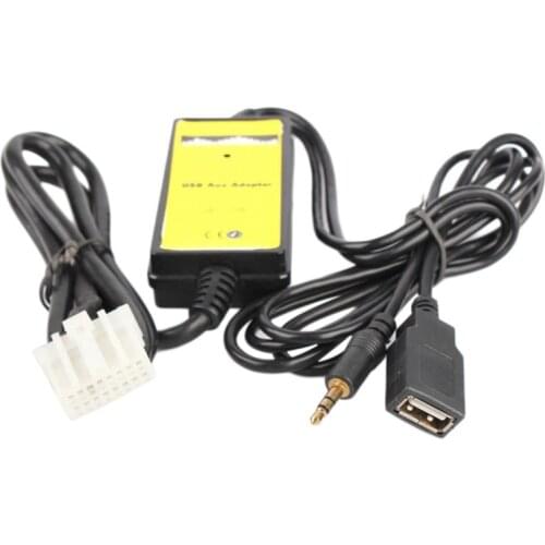 USB AUX Mp3 Player Adapter Car Digital Music Cd Changer 3.5mm for Mazda 2/3/5/6/CX7/MX5/MPV/Miata/Tribute/RX8 interface