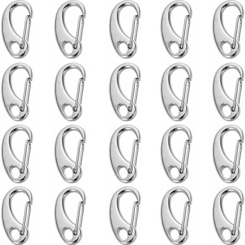 20Pcs Metal Keychains Lobster Clasp Hook Keychain Swivel Key Chains Bag Charm Llavero Classic Key Chain Accessories