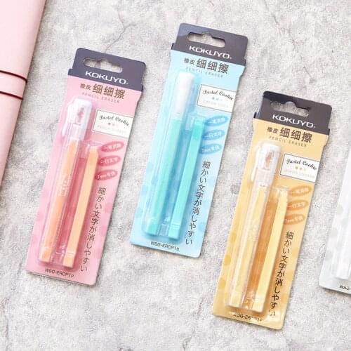 BZNVN 1pc w59 Cute pastel cookie w54 replace erasers Strip Creative School Painting Lovely Eraser