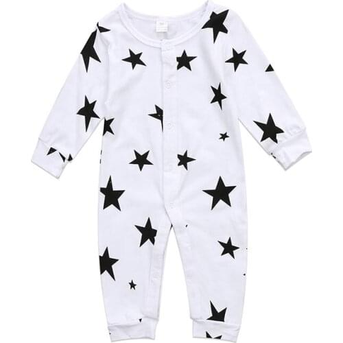 Baby Clothes For Newborns Jumpsuit Baby Boy Clothes Cotton Warm Romper Baby Girls Clothing Set Stars Pattern Infant Jumpsuits