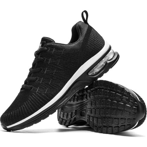 Nice Fashion Breathable Mesh Fly Woven Large Size 36-46 Casual Sports Shoes Lovers Cushion Running Shoes Mens Vulcanize Shoes