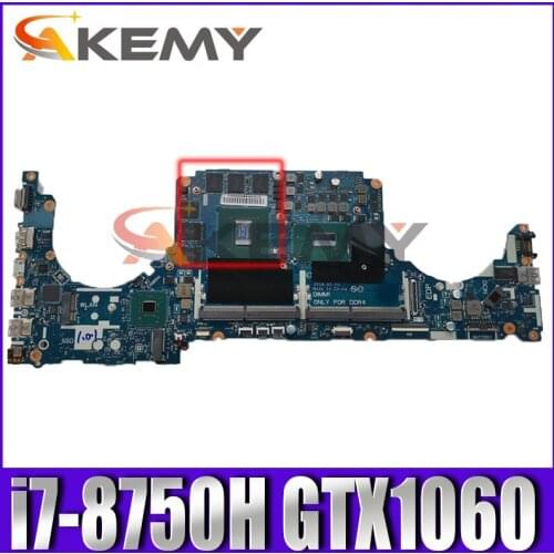 For Dell Inspiron G5 5587 G7 7588 Laptop Motherboard i7-8750H GTX1060 CN-0TM9WY 0TM9WY TM9WY tested & working perfect