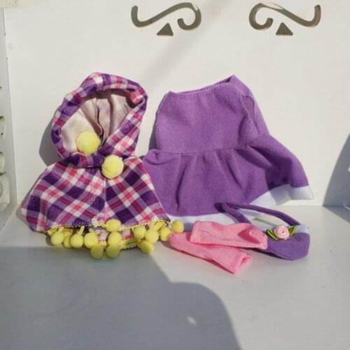 Cute Hooded Coat Skirt Suit Casual Outfits for 25cm Mellchan Doll