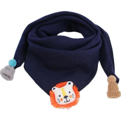 New 2021 Spring Autumn Girls Solid Triangle Scarf Boys Girls Plaid Bibs Children Cotton Scarf Kids Neck Scarf Children Clothing