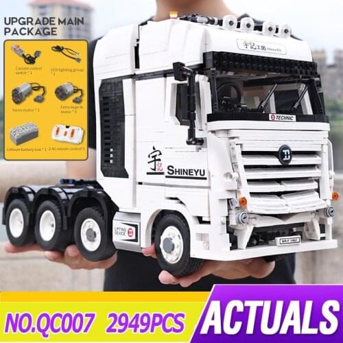 New MOC APP Remote Control Trucks Building Blocks Bricks Compatible High Tech 42043 20005 AROCS TRUCK RC Toy