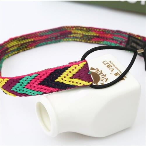 High Quality Vintage Bohemian Ethnic Embroidery Flower Headband For Women Girl Elastic Hair Band Retro Hair Accessories
