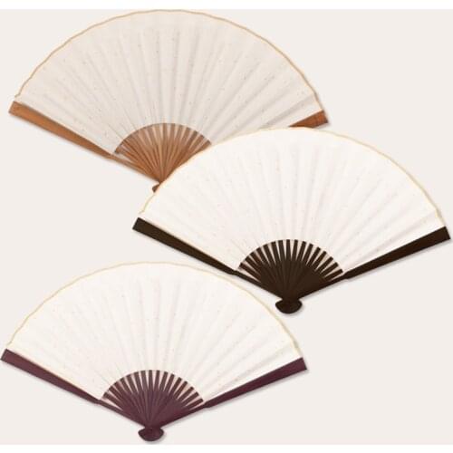 Blank White DIY Paper Bamboo Folding Fan for Hand Practice Calligraphy Painting Drawing Wedding Party Gift Ornaments New