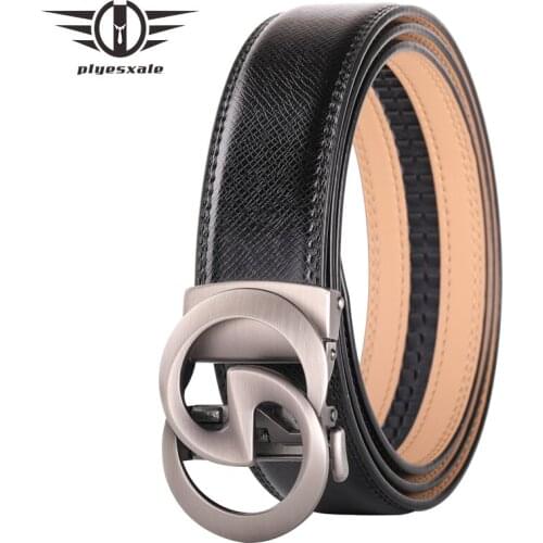 Black 3.5cm Cowhide Genuine Leather Mens Belt Strap Male Automatic Buckle Belts for Men Luxury Brand Designer Men Belt 2021 B397