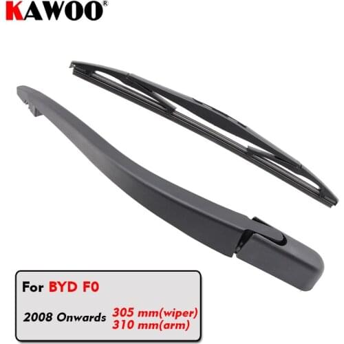 KAWOO Car Rear Wiper Blades Back Window Wipers Arm For BYD F0 Hatchback (2008 Onwards) 305mm Auto Windscreen Blade Accessories
