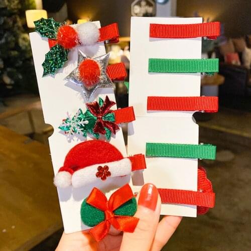 Bowknot Hairpins Hair Clips Christmas Hairpin Bow Girls Christmas Hair Clips A Perfect Gift Giving Duckbill Clip Cute Hairpins