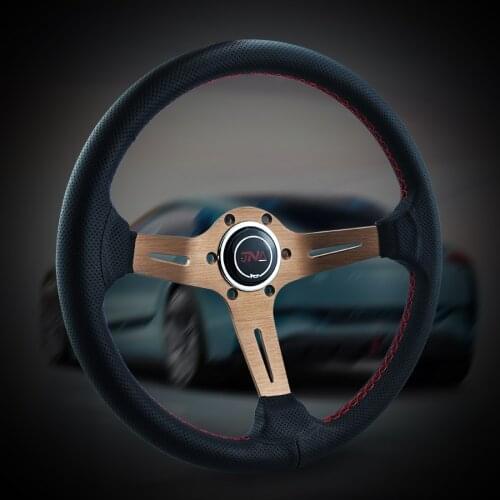 JNA Titanium Deep Dish Racing Car Steering Wheel Drifting Sport Steering Wheel With Logo