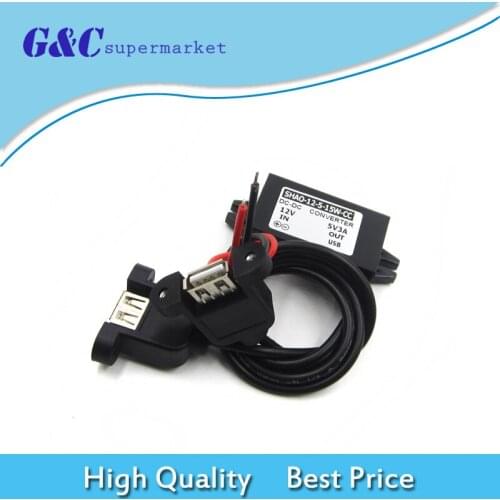 12V to 5V 3A 15W DC-DC Converter Buck Module Power Supply Regulator for Car Charger Dual USB Output