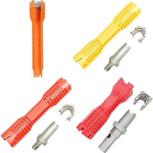 Faucet Sink Installer Multifunctional Faucet Wrench Sink Water Pipe Wrench for Kitchen Bathroom Plumbers