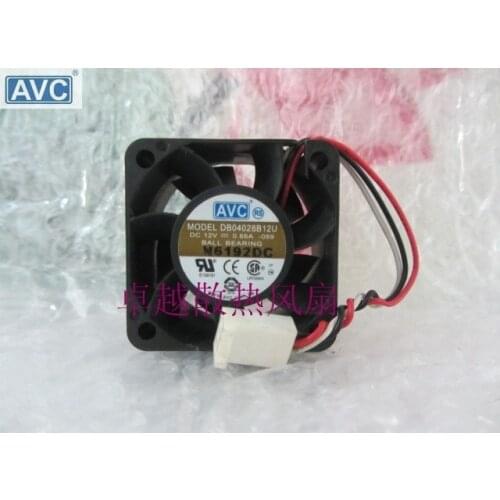 For AVC DB04028B12U 40 * 40 * 28 DC 12v 0.66A double ball bearing server inverter cooling fan