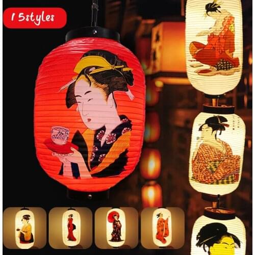 Japanese Satin Cloth Lantern New Year Party Decoration Sushi Restaurant Decorative Waterproof Supplies Festival Fabric Lanterns