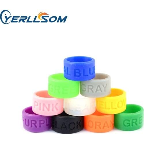 YERLLSOM 200pcs/Lot High Quality Customized Engrave rubber silicone vape bands with personal writing or logo for gifts R051103