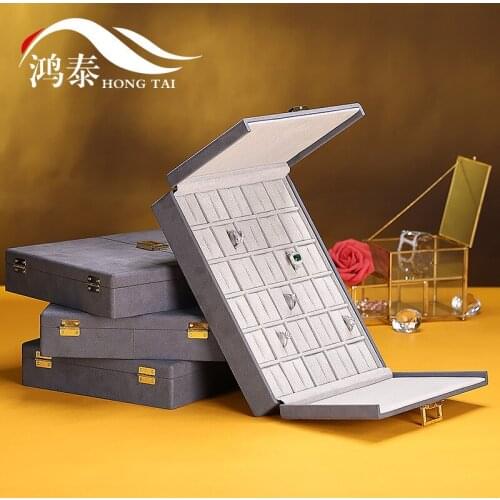 Jewelry Necklace Ring Jewelry Storage Box Microfiber Multifunctional Jewelry Display Plate can be customized