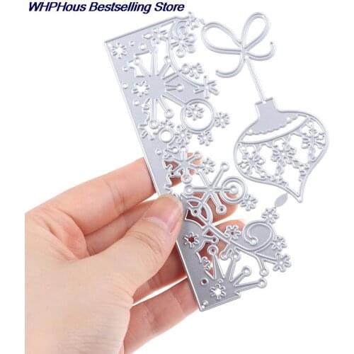 1pc Snowflake Lace/Christmas Bell Metal Cutting Dies For Stamps Scrapbooking Stencils DIY Paper Album Cards Decor Embossing