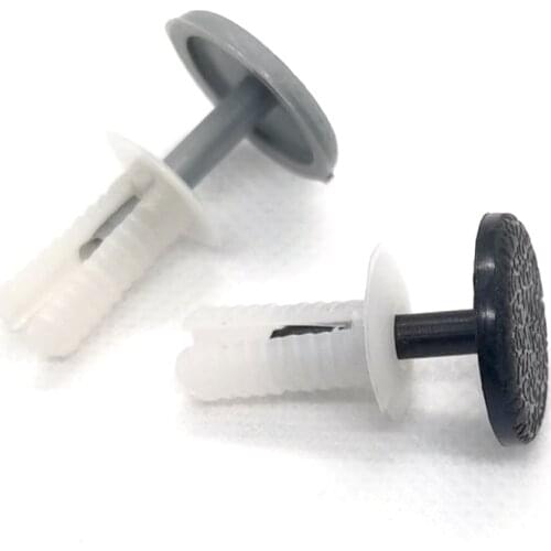 KELIMI Auto Car Trunk Expanding Plastic Rivet Gray White Push in Trim Door Panel Retaining Clips