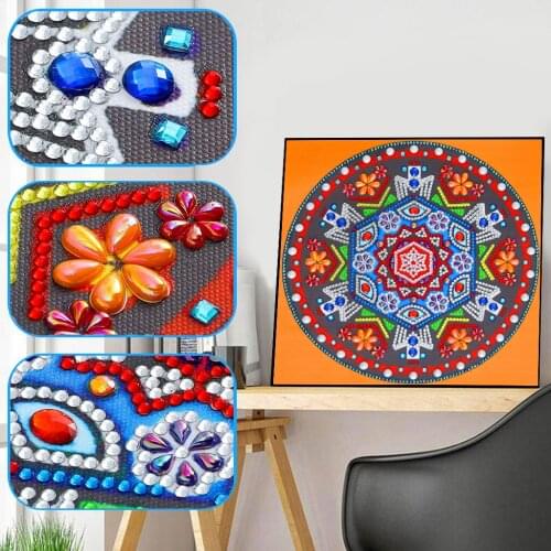 Special Shaped Diamond Painting Flower Mandala 5D DIY Diamond Embroidery Art Kits Home Decor Rhinestone Cross Stitch Decoration