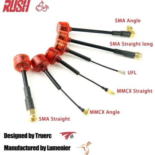 2PCS RUSH CHERRY 5.8G 1.2DB Clear Red FPV Antenna for FPV Racing Freestyle Fatshark ImmersionRC RapidFire VTX Monitor Goggles