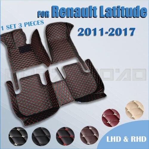Car floor mats for Renault Latitude 2011 2012 2013 2014 2015 2016 2017 Custom auto foot Pads automobile carpet cover