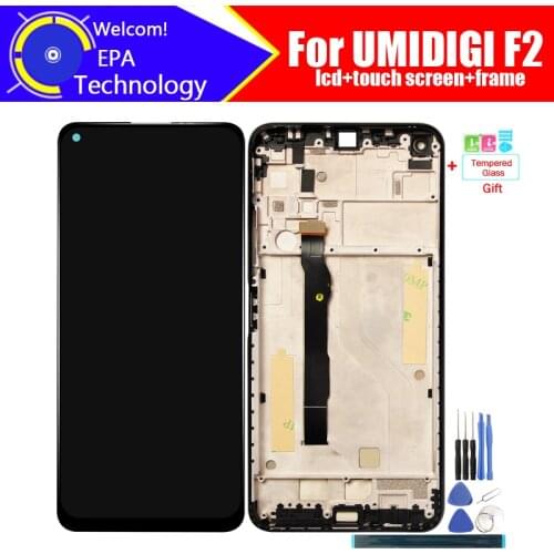 UMIDIGI F2 LCD Display+Touch Screen Digitizer 100% Original Tested LCD Screen Glass Panel For UMIDIGI F2+tools+ Adhesive